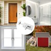 2 White Aluminum Deadbolts (2" and 3"), White Aluminum Deadbolt