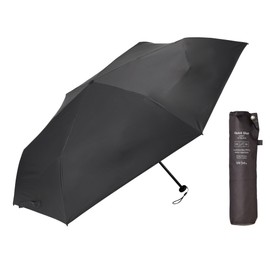 Waterfront Folding Umbrella, Quick Shut Lite UV Block Fold, Shadow Gray 55 cm, LESS IS MORE Series, Can be easily folded neatly by anyone, Shape Memory Function + Lightweight approx. 210g + Water