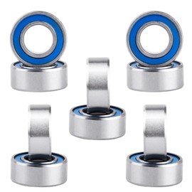 RC Ball Bearings Rubber Sealed for Traxxas Arrma Axial Losi Redcat Racing HSP WLtoys RC Cars Trucks Buggy Crawler, Set of 10 (5x10x4mm MR105-2RS)