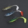 Coating T Tail Soft Artificial Simulation Lure Bait Sea Fishing
