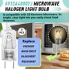 2PCS 6912A40002J Microwave Halogen Light Bulb Compatible with LG Kenmore