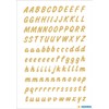 STICKER VARIO LETTERS A-Z,GOLD/TRANSPARE