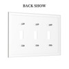 Wmhusu Light Switch Covers Olive Green 3 Gang Wall Plate