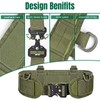 Tactical Battle Belt Set, Slim Airsoft Molle Belt, Shooting Hunting