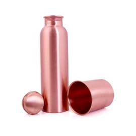 Artisan Copper 100% Pure Copper Bottle (32oz/950ml) & Tumbler– Handcrafted, smooth finish, leak-proof, and lab-tested Perfect for gym, office, travel, home and gifting. Stay hydrated the Ayurvedic way