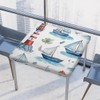 JXDXHCW Nautical Sailing Lighthouse Fitted Square Table Cover with Elastic
