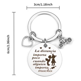 Graduation Gifts for Her Spanish Keychain Couples Gifts for Him Regalos Para Mi Novia Regalos Para Hombre His And Hers Gifts Girlfriend Gifts Husband Gifts from Wife Couples His And Hers Gifts