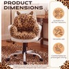 Fuutreo Leopard Office Chair Cushion with Back Support