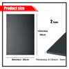 ABS Plastic Sheet 1/8 Inch Thick, 2 Pack 8" x