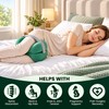 Contoured Memory Foam Knee Pillow for Side Sleeping – Cooling