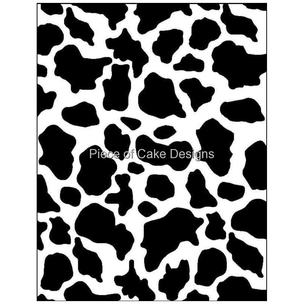 1/4 Sheet ~ Traditional Cow Print Background ~ Edible Cake/Cupcake Topper - D293