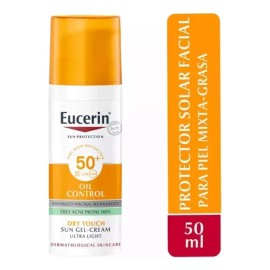 Eucerin Gel Crema Oil Control Toque Seco Solar Fps 50ml