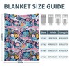 Shark Ocean Pink Blankets for Couch Sofa Bed Throw Blanket