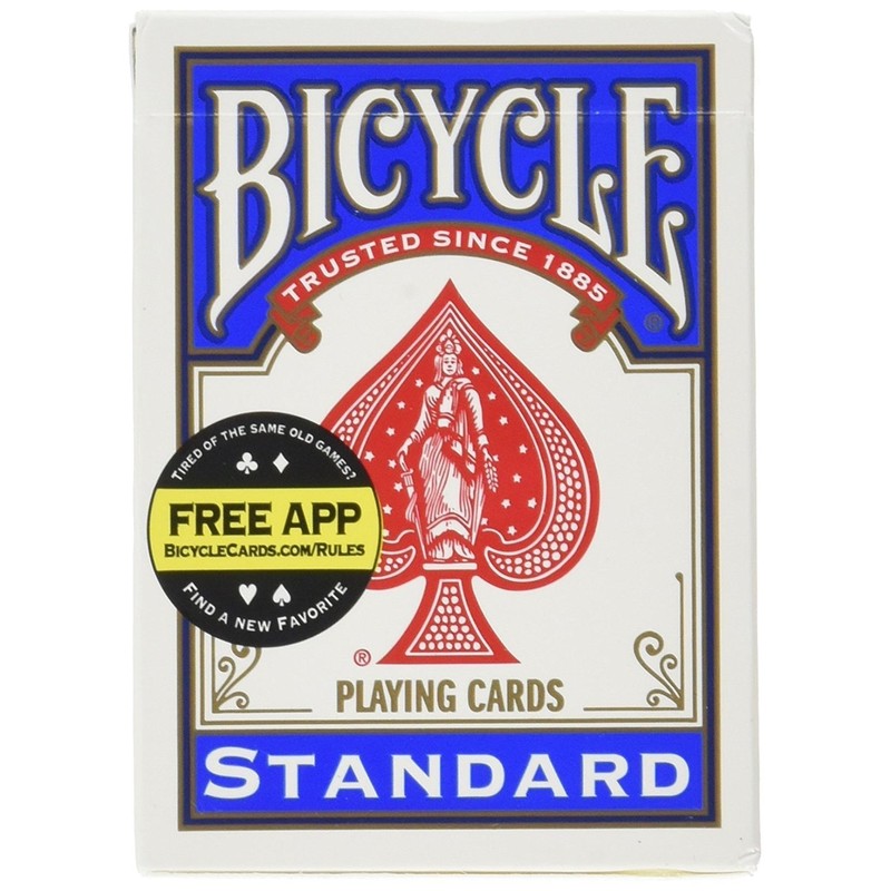 Bicycle Standard Index Playing Cards 1 Deck, Colors may Vary