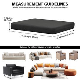 GALYEJIA 12Pcs Outdoor Cushion Covers Patio Cushion Covers Cushion Covers for Outdoor Furniture Stretch Patio Cushion Covers Replacement Couch Slipcovers Waterproof (Cover Only)