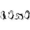 VOSAREA 57 x 18.5 cm, penguin wall sticker, fridge door