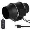 iPower 6" Quiet Inline Duct Fan with 10-Speed Controller, 405