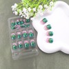 St Patricks Press on Nails Short Square False Nails with