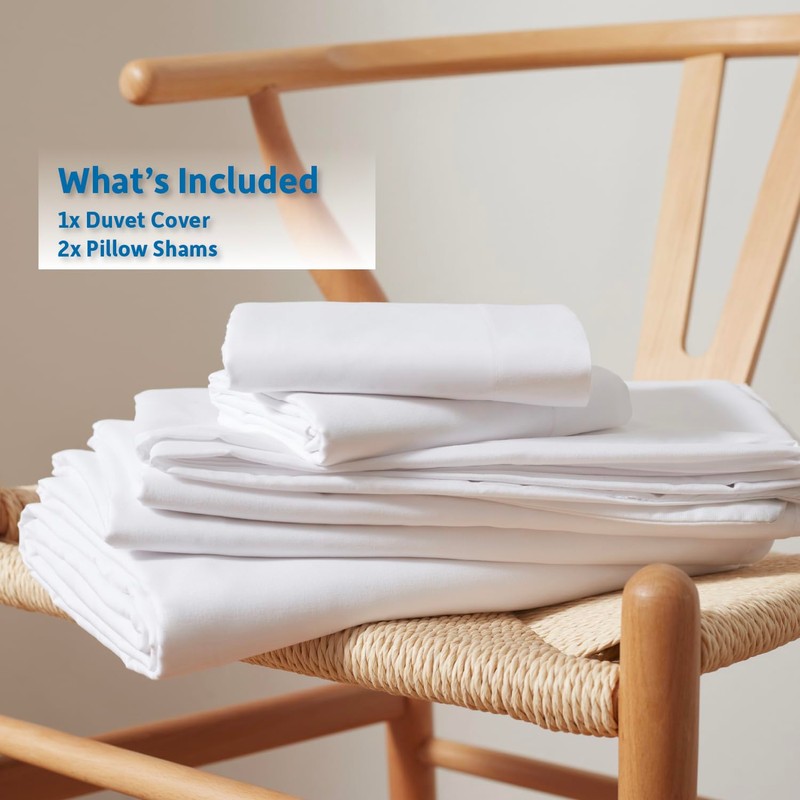 Nestl Nestl White Duvet Cover Queen Size - Soft Double