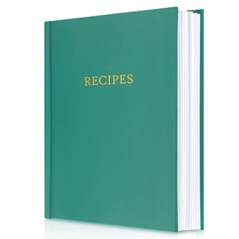 JULEASEL Blank Recipe Book - Recipe Book to Write in Your Own Recipes, Thick Cook Books Blank, Hardcover Waterproof Cover Blank Cookbook to Organize Family Recipes, Meaningful Gift for Cooking Lovers
