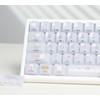 Womier White Jelly Keycaps, Ceramic Keycaps Style Clear Keycap