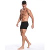 Comfneat Men's 6-Pack Trunks Cotton Spandex Underwear (Black 6-Pack, M)