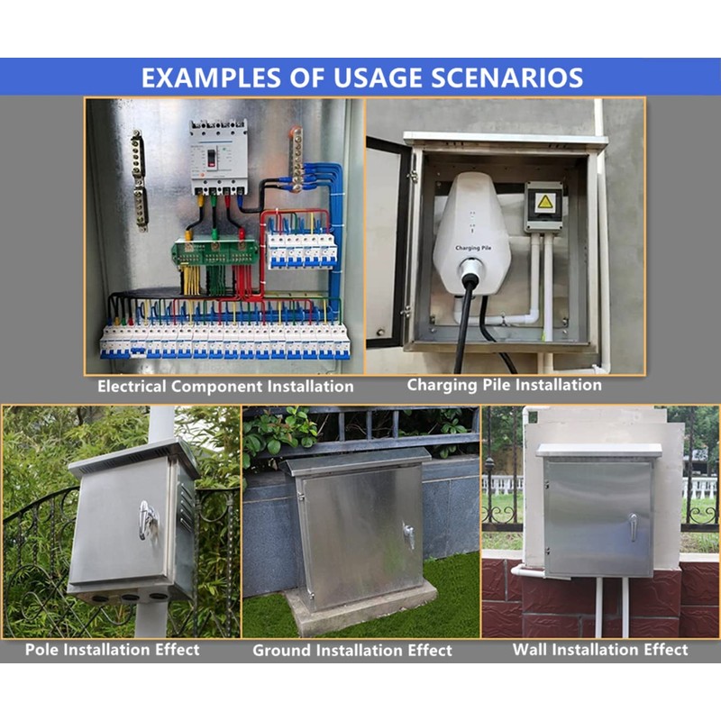 304 Stainless Steel Electrical Box 20'' x 16'' x 8''