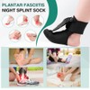 Plantar Fasciitis Support Socks Night Stretching Foot Support (Black, M)