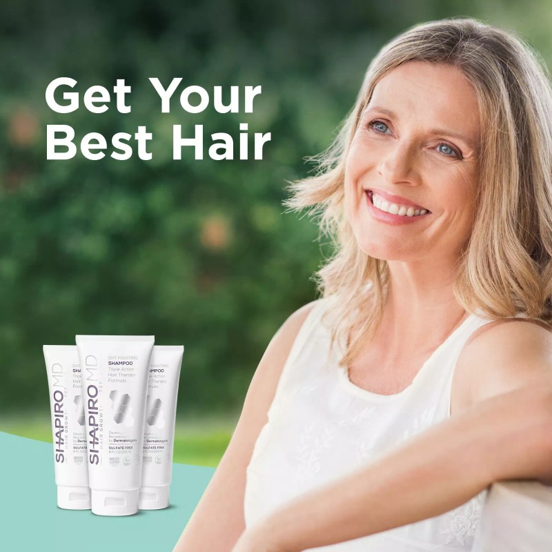 Shapiro MD Hair Loss Shampoo and Conditioner, Vegan Formula with