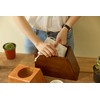 AspenStudio Plant Urn for Adult Human Ashes Cremation Wooden Urn