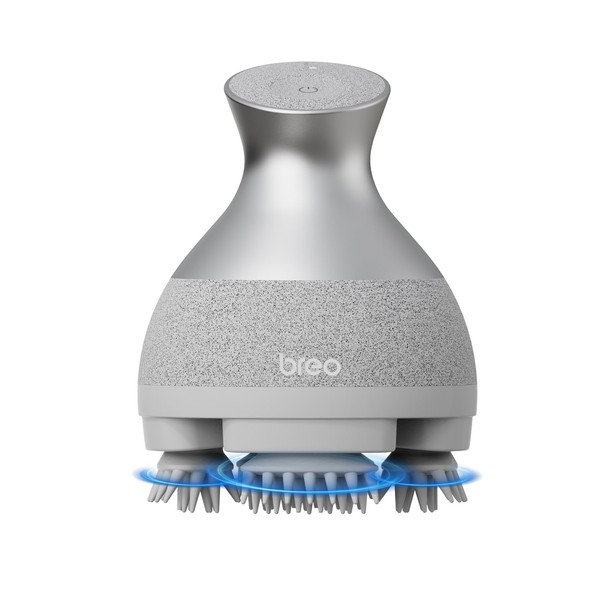 breo Scalp Spa Electric Scalp Brush, 3D Move, 3 Modes, IPX7 Waterproof, Wet and Dry Use, Full Body Refreshing, Rechargeable, Cordless, Portable, Unisex, Gift, Present