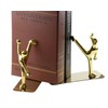 Stainless Steel Kung Fu Man Book Ends Heavy Duty Bookend
