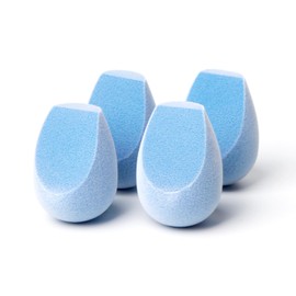 JUNO  Co. Microfiber Fusion Sponge, 4 Pcs Makeup Sponge Set, Latex-Free, Flawless Makeup Blender for Foundations, Powders and Creams                  