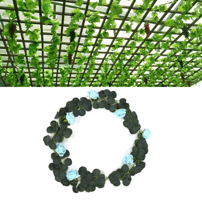 Fake Garland Artificial Silk Hanging Vivid Multifunctional Flower Vines for