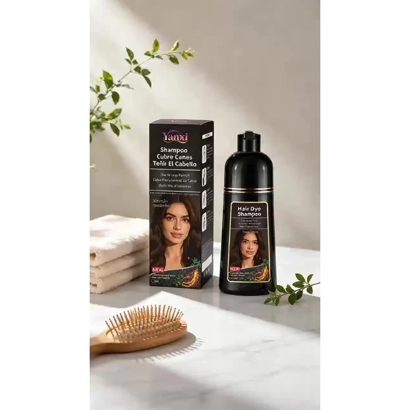 Tinte Shampoo Con Instantáneo Castaño Cubre Canas