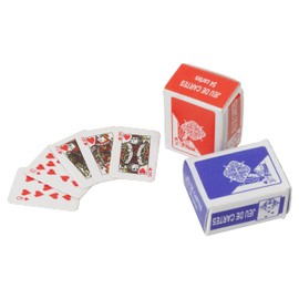KOYOKOMA Mini Playing Cards, Set of 2, Small, Miniature, Decorative, Decorative, Dollhouse Game, Playing Cards, Mini, Cute, Party Goods, Accessories, Fun, 0.6 x 0.4 inches (15 x 10 mm)