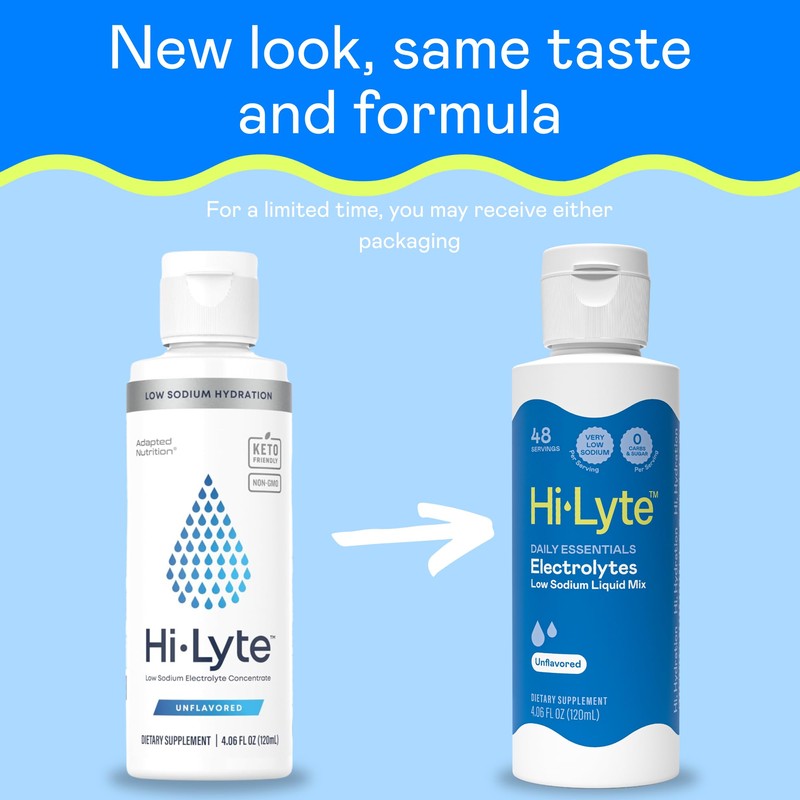 Hi-Lyte Low Sodium Electrolyte Supplement for Immune Support, Fasting and
