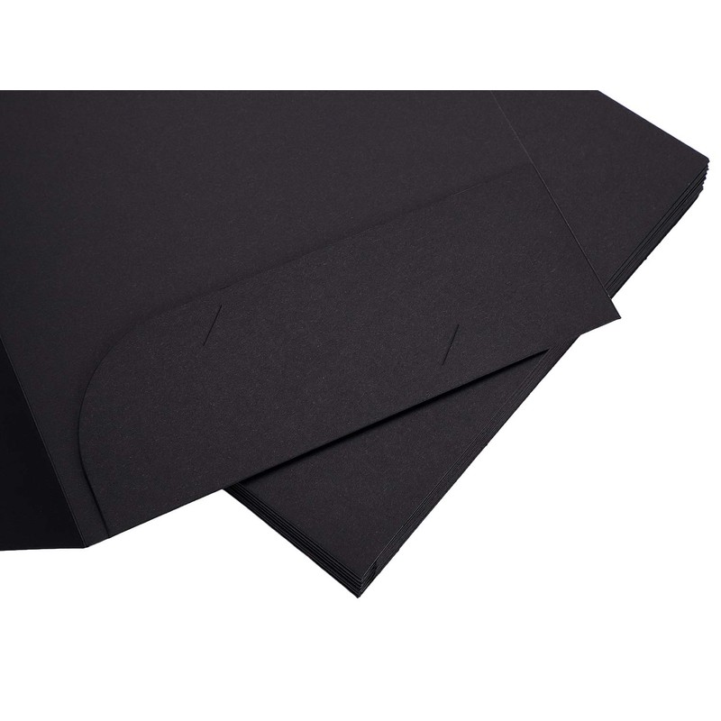 10Pcs A4 Kraft Paper Black File Folder Business Report Presentation