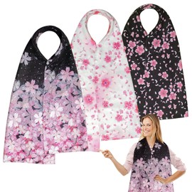 LoLosue Adult Bib Scarf Washable and Reusable Adult Bibs for Women Elderly Food Eating Clothing Protectors, Stylish Alternative to Adult Bibs with Adjustable Snaps [3pack]