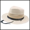 White Fang CZ887 Men's Flat Straw Hat, Breathable, Sunscreen, Lightweight,