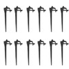 Abaodam 30pcs Garden Stakes for Christmas Lights Weatherproof Ground Spikes