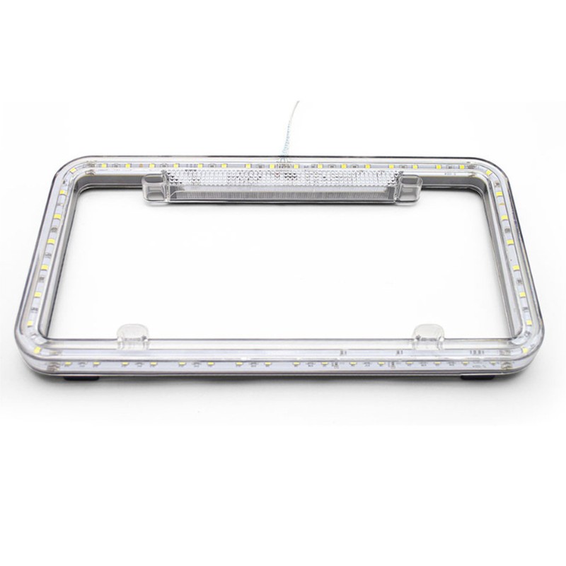 License Plate Frame Light LED Plate Holder Bracket 6W 12V