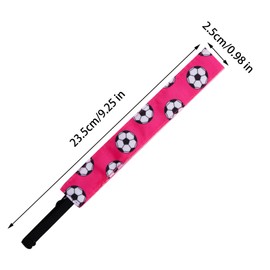 SUMERSHA 4Pcs Soccer Headbands for Girls Women Elastic Soccer Hairband Non-slip Adjustable Football Headband Sports Hair Accessories, 4 Colors (Black, Rose Red, Blue, Light Blue)