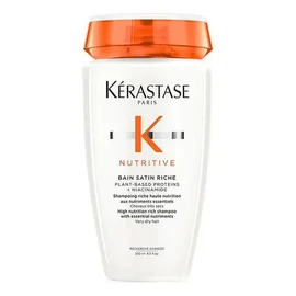 Kérastase Nutritive Bain Satin Shampoo Hidratante para Cabello Fino y Seco con Nutrientes Esenciales, Suaviza y Nutre, No Reseca, Recupera Brillo y