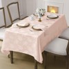 Romanstile Jacquard Rectangle Tablecloth, Waterproof Elegant Damask Rose Pattern Table