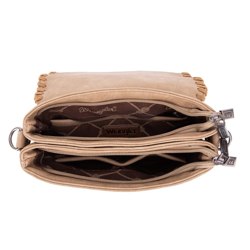 Wrangler - Bolso cruzado para mujer, estilo clásico, tela a