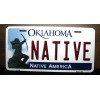 DIGIART INTERNATIONAL OKLAHOMA STATE NATIVE METAL CAR NOVELTY LICENSE PLATE