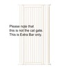 Cat Safety Gate Extra Bar in White