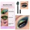 Gothic Smokey Eyeshadow Stick in Dark Green - Metallic Glitter,