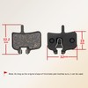MEXITAL 2 Pairs of Bicycle Disc Brake Pads for Hayes